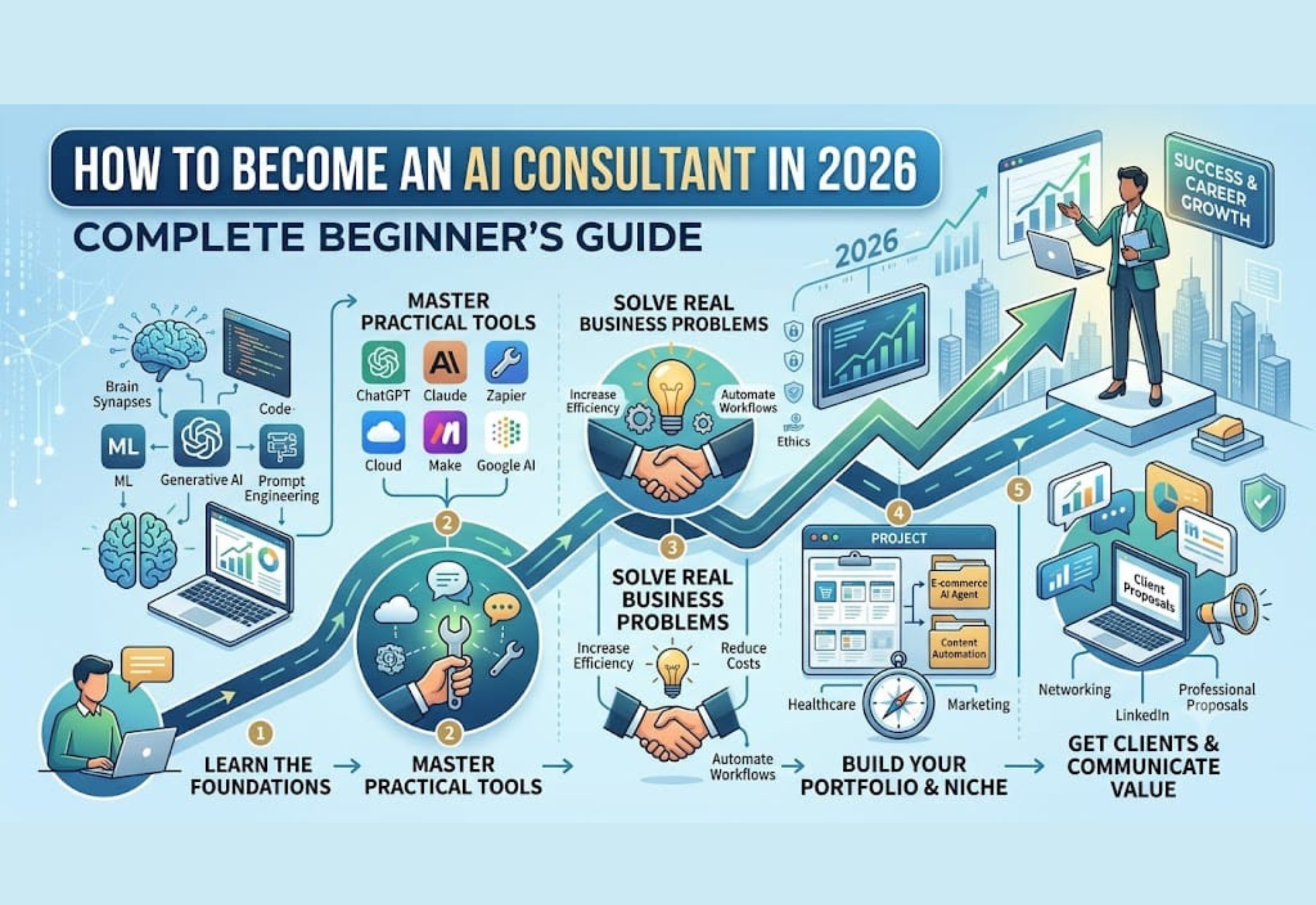AI consultant helping businesses implement AI tools, automation, and digital transformation in 2026
