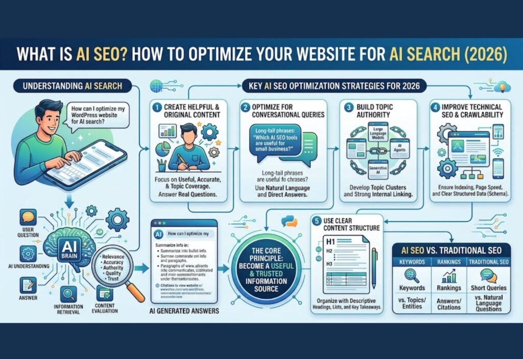 AI SEO guide for optimizing websites for AI search