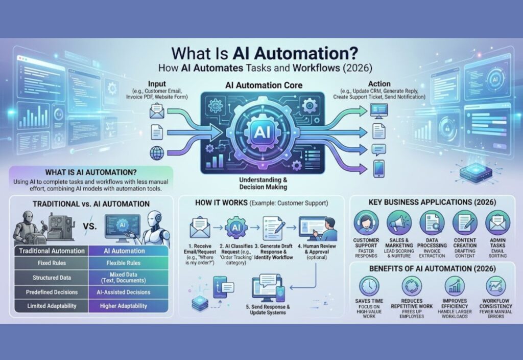 AI automation automating tasks and business workflows