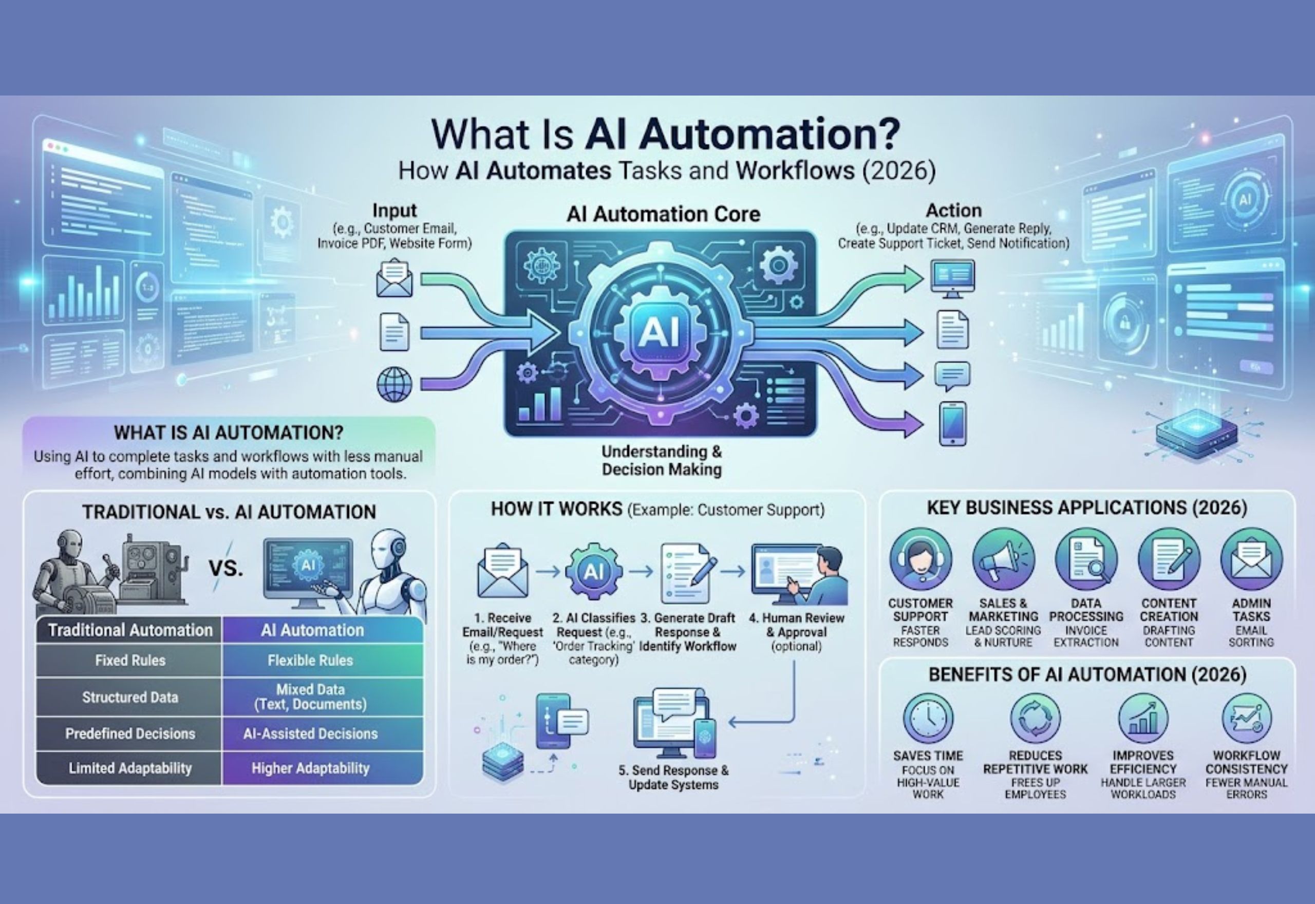 AI automation automating tasks and business workflows